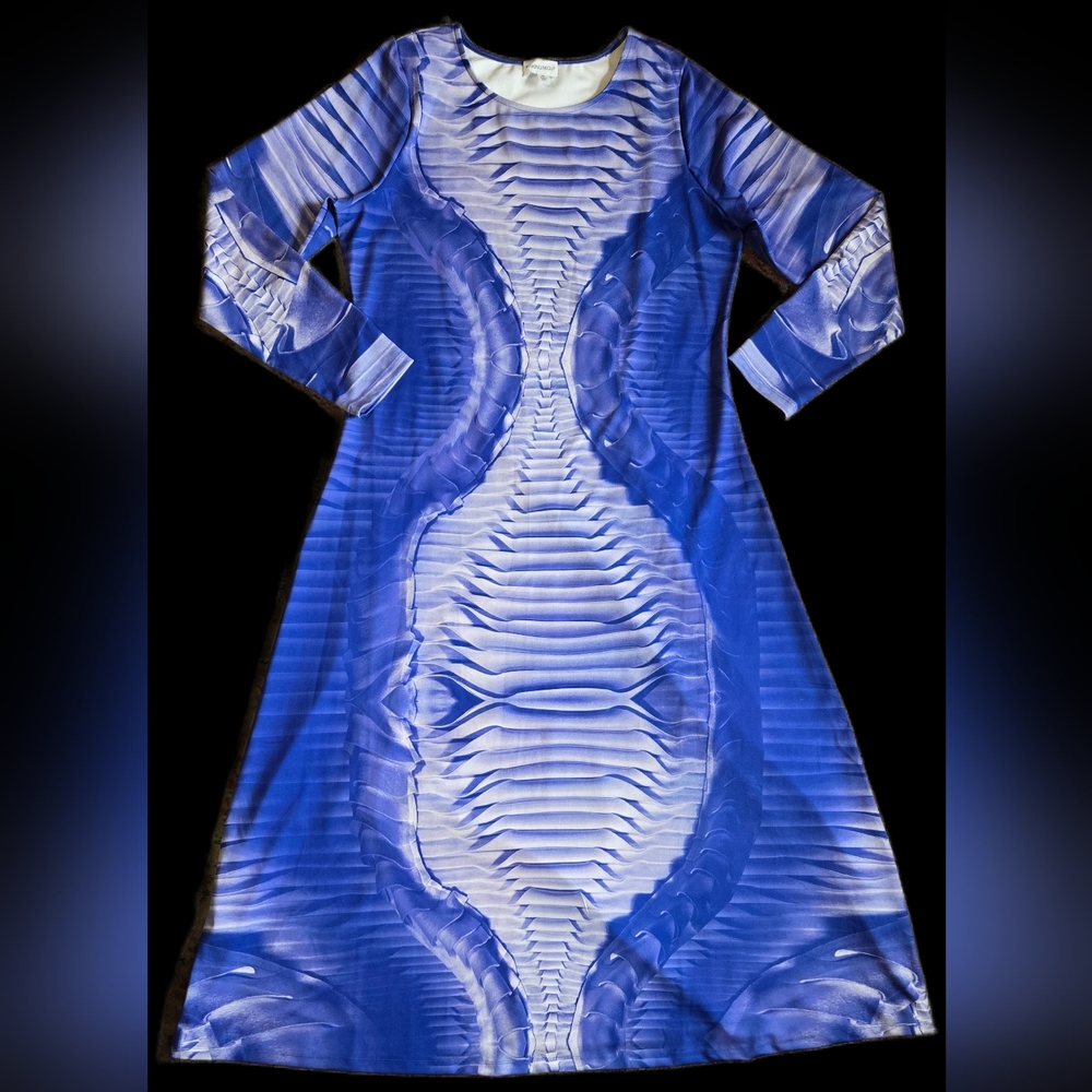 XXL Making The Cut Printed Long Sleeve Maxi Dress